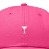 Dalix Lil Martini Embroidered Cotton Summer Outdoor Baseball Cap Dad Hat Womens - 2 of 4