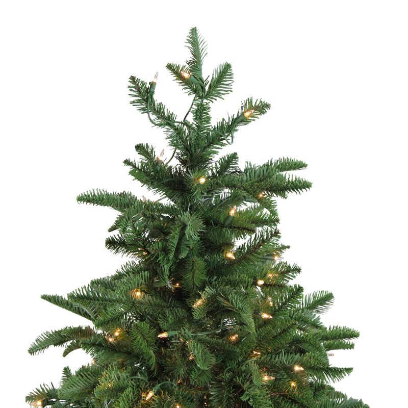 Northlight Real Touch™️ Potted Sierra Norway Spruce Slim Artificial Christmas Tree - 4.5' - Clear Lights, 3 of 8