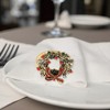 Unique Bargains Napkin Rings Stainless Steel Red Green Gold Tone 1Pc - 3 of 3