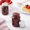Juvale 24 Pack Small Mason Jar Shot Glasses Cup Mugs 4-Ounce with Metal Lid for Spices, Honey, Jam, Baby Food & Party Favors, Clear - 3 of 4