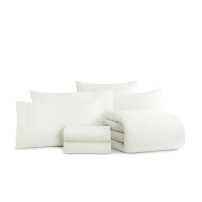 King White Organic Microfiber 7-Piece Bed in a Bag Set