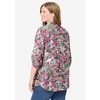 Woman Within Plus Size Pintucked Button Down Gauze Shirt - 3 of 4