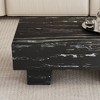 NicBex Dining Room Table Modern 43.3" Dining Table Counter Height Table with MDF Pedestal Base and Imitation Marble Top for Living Room - 3 of 4