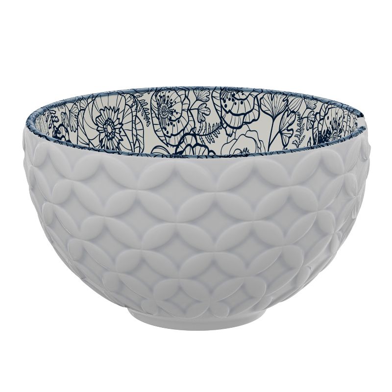American Atelier Stoneware Ramen Bowl with Chopsticks, Set of 2, Udon Noodle Bowls, Soup Bowl for Kitchen, 6" D 21 Oz, 2 of 7