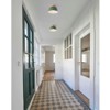 LLHZSY Semi Flush Mount Ceiling Light Fixture 11" Wide Dome Shade for Bedroom Kitchen Living Room Hallway-Green/Dark Blue - 4 of 4