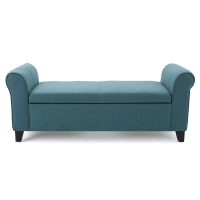 NicBex Modern 50" Storage Bench Wood Accent Stools with Curved Arms for Bedroom and Entryway