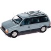 1987 Plymouth Voyager Van Ice Blue Metallic & Twilight Blue Met 2-Tone w/Blue Interior 1/64 Diecast Model Cars by Auto World - 2 of 4