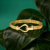Ross-Simons 18kt Gold Over Sterling Cestina-Link Bracelet - 3 of 4