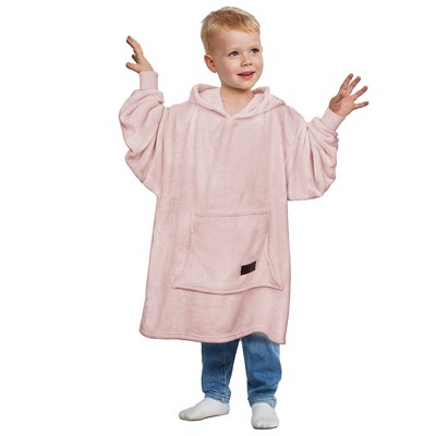 Catalonia Blanket Hoodie Sweatshirt for Kid, Fleece Snuggy Soft Wearable Blanket Pullover 4-12 Years Boy Girl Cozy Warm Gift