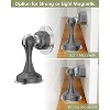 DOMETOUR Magnetic Door Stopper 2 Pack, Stainless Steel, Adhesive & Screw Mount, Wall/Floor, Door Holder Catch, Grey - 4 of 4