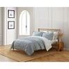 Blue Loom 3pc Puckered Striped Jacquard Comforter Bedding Set - image 2 of 4