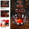 Great Northern Popcorn 3-Tier Party Drink Dispenser – 1.5-Gallon Punch Fountain with LED Light Base and 5 Cups - 4 of 4