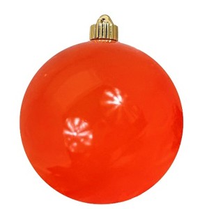 Christmas By Krebs - Plastic Shatterproof Ornament Decoration - Sunset Orange, 6 inch (150mm) [2 Count] - 1 of 4