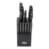 Oster Riggins 14 Piece Stainless Steel Cutlery Set with Hardwood Storage Block in Black - 2 of 4