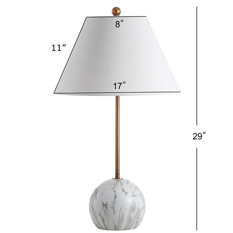 29&#34; Resin/Metal Miami Minimalist Table Lamp (Includes LED Light Bulb) Gold - JONATHAN Y, 5 of 10