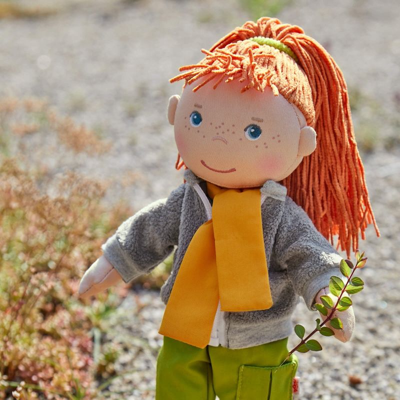 HABA Soley - 12" Soft Doll with Red Hair and Blue Eyes (Machine Washable), 4 of 8