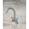 YAWWALK Centerset Bathroom Faucet with High Arc and 360° Swivel Spout, Double Handle - 4 of 4