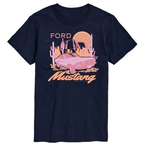 Men's - Ford - Pink Ford Mustang Short Sleeve Graphic T-Shirt - 1 of 4