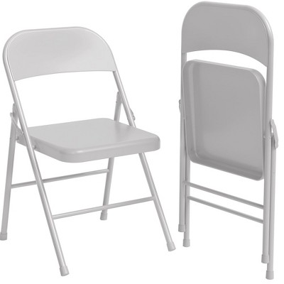 Folding Chairs 4 Pack, Sturdy metal frame supports up to 350 lbs£¬ Portable folding chairs ideal for dining, living, office, and outdoor events.