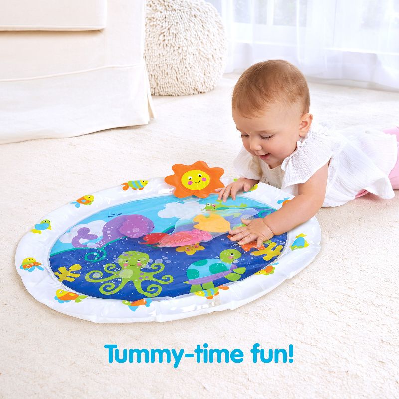 Kidoozie Pat 'n Laugh Water Mat for Infants and Toddlers ages 3-18 months - Encourage Tummy Time with 6 Fun Floating Sea Friends to Discover, 5 of 8