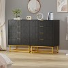 4 Drawer Dresser for Bedroom, Modern Chest of Drawers Organizer Storage with Metal Handles, Small Dresser Storage Cabinet for Bedroom, Living Room - 3 of 4
