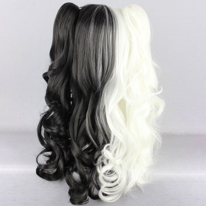 Unique Bargains Wigs Human Hair Wigs for Women with Wig Cap Long Hair, 4 of 7