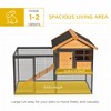 Akoasm 2-Layer Rabbit Hutch & Shelter With Waterproof Asphalt Roof, Removable Tray, Run And Ramp Outdoor - 4 of 4