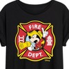 Women's - Disney - Firefighter Mickey Oversized Graphic T-Shirt - 2 of 4