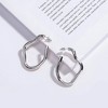 Anna-Kaci Women's Irregular Hoop Earrings - 3 of 4