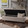 CAVINAS Rectangle PU Leather Storage Ottoman Bench,Upholstered Storage Ottoman,Storage Bench for Living Room,Bedroom - 4 of 4