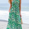 Women's Abstract Print Ruched Cutout Maxi Dress - Cupshe - image 3 of 4