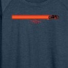 Women's - TRON Ares - Tron Motorcyle Bike Lightweight French Terry Wide Neck Long Sleeve Graphic Shirt - 2 of 4