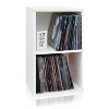 29" Eco Friendly 2-Shelf Vinyl Record Storage Cube - Way Basics - image 2 of 4