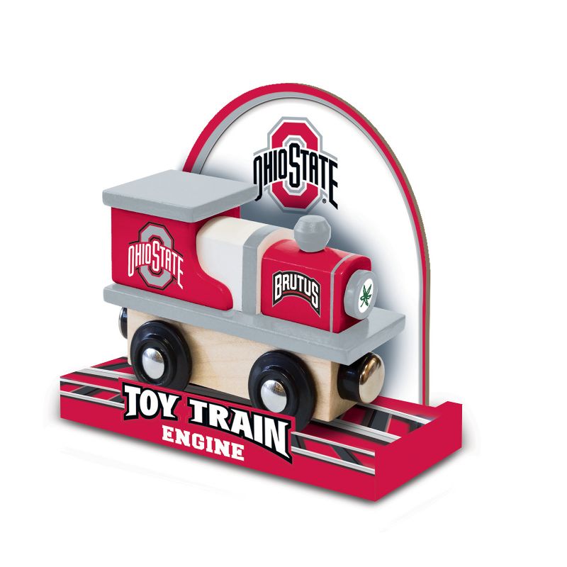 MasterPieces Officially Licensed NCAA Ohio State Buckeyes Wooden Toy Train Engine For Kids, 4 of 6
