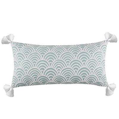 Melina Embroidered Fringe Decorative Pillow - Levtex Home