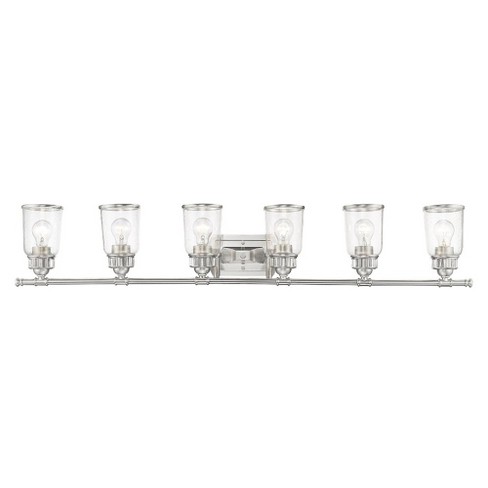 Livex Lighting Lawrenceville 6 - Light Vanity In Brushed Nickel : Target