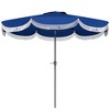 Outsunny 9FT Patio Umbrella, UPF 30+ Outdoor Market Umbrella, Vented Patio Table Umbrella with Crank, 8 Ribs, Push Button Tilt - 4 of 4