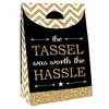 Big Dot of Happiness Tassel Worth The Hassle - Gold - Graduation Gift Favor Bags - Party Goodie Boxes - Set of 12 - image 3 of 4