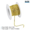 Unique Bargains Bags Clothing Decoration Crystal Rhinestone Sew on Close Claw Chain Trim - 2 of 4