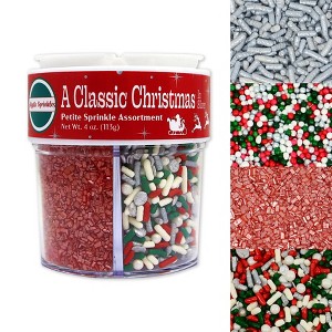 Mystic Sprinkles A Classic Christmas in Silver Petite Sprinkle Assortment 4oz - 1 of 4