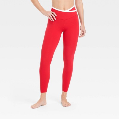 Women's Everyday Soft High-Rise Piped V-Waistband 7/8 Leggings - All In Motion™