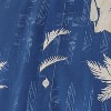Campus Sutra Men Men's EcoLiva Cobalt Blue Palm Tree Shirt - 4 of 4