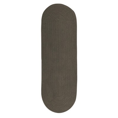 Colonial Mills Boca Raton - Gray 2 Ft x10 Ft Runner (Oval) Rug Indoor/Outdoor 100% Polypropylene