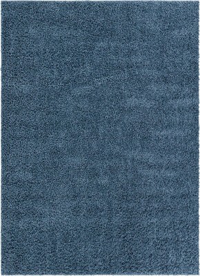 Marine Blue Rectangular Shag Rug 8' x 10'