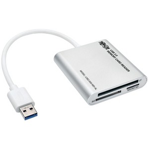 Tripp Lite SuperSpeed USB 3.0 Multi-Drive Memory Card Reader/Writer, Aluminum Case, U352-000-MD-AL in Silver - 1 of 4