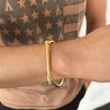 Adornia Tarnish Resistant 14k Gold Men's Screw Cuff - 2 of 2