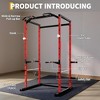 Power Cage, 1100 Lbs Multi-Functional Power Rack with Pull-Up Bar, Adjustable Safety Bars, Power Rack - 3 of 4