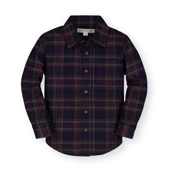 Hope & Henry Boys' Flannel Button Down Shirt, Infant