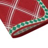 Unique Bargains Christmas Place Mats Linen Red White 13"x17.7" 2 Pcs - 4 of 4