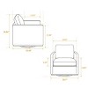 Modern Chenille Upholstered Swivel Accent Chair,Single Sofa Chair with Cushion,360 Degree Swivel Armchair for Living Room or Nursery-Koiai - 4 of 4